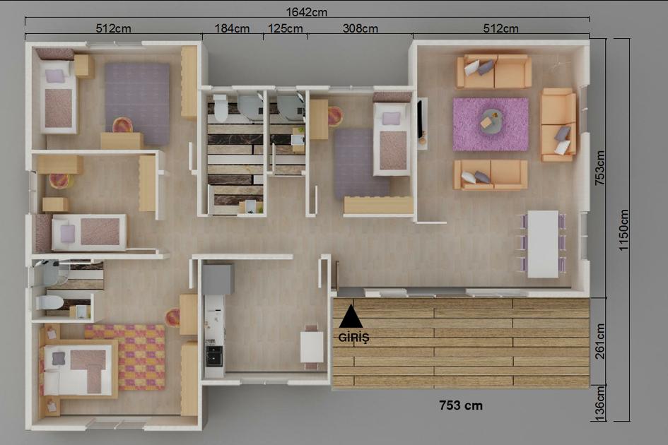 2 katlı ve katlı sistem prefabrik ev modelleri – Şen Evim Prefabrik şıklığı.