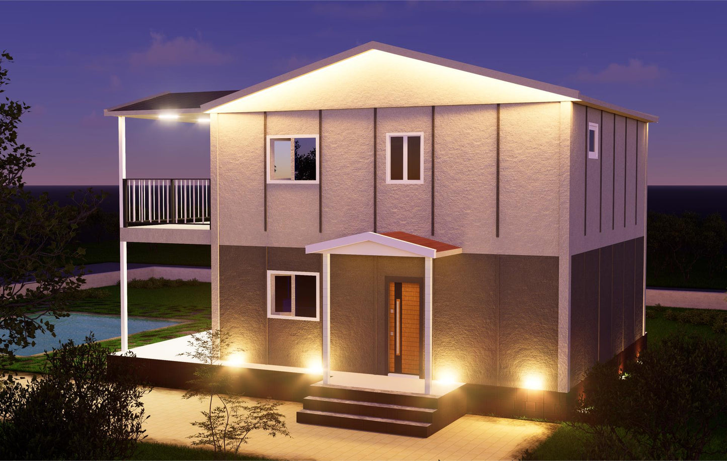 Isı ve ses yalıtımı yüksek 2025 model prefabrik ev – Şen Evim Prefabrik ile doğa dostu yapı.