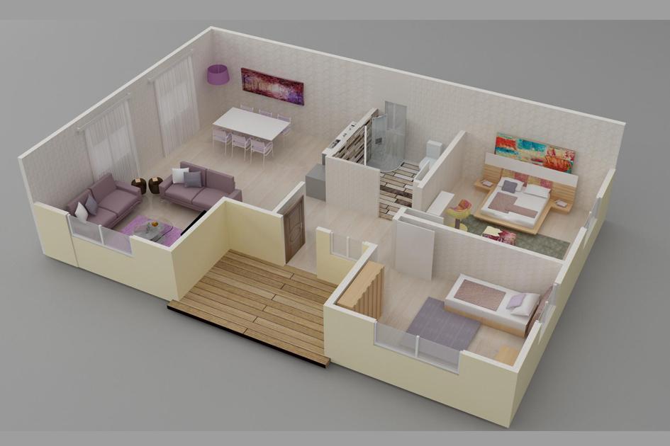 Prefabrik evlerde kişiye özel mutfak dolapları – Şen Evim Prefabrik.