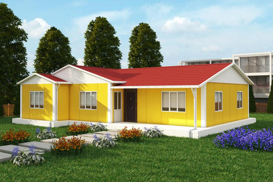 Kaynaksız, tamamen vidalı çelik sistemli prefabrik ev – Şen Evim Prefabrik.
