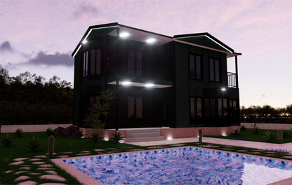 Prefabrik ev için 3D proje çizimi – Şen Evim mühendislik hizmeti.