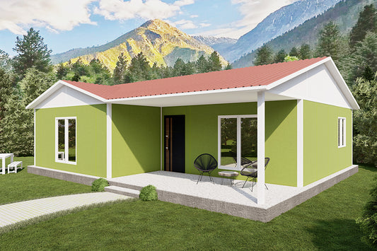 20 cm yalıtımlı duvar sistemiyle prefabrik ev – Şen Evim Prefabrik.